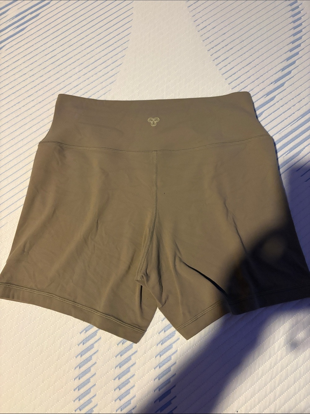 TNA Women’s High-Waist Taupe Active Shorts